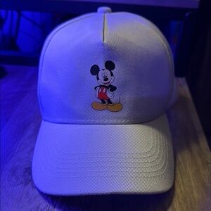 White Mickey Mouse Cap